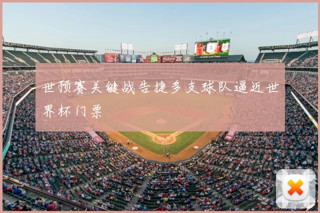 世预赛关键战告捷多支球队逼近世界杯门票