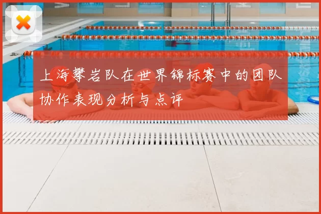 上海攀岩队在世界锦标赛中的团队协作表现分析与点评